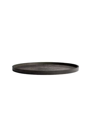   Round Hand-Painted Wood Tray | Oroa.com