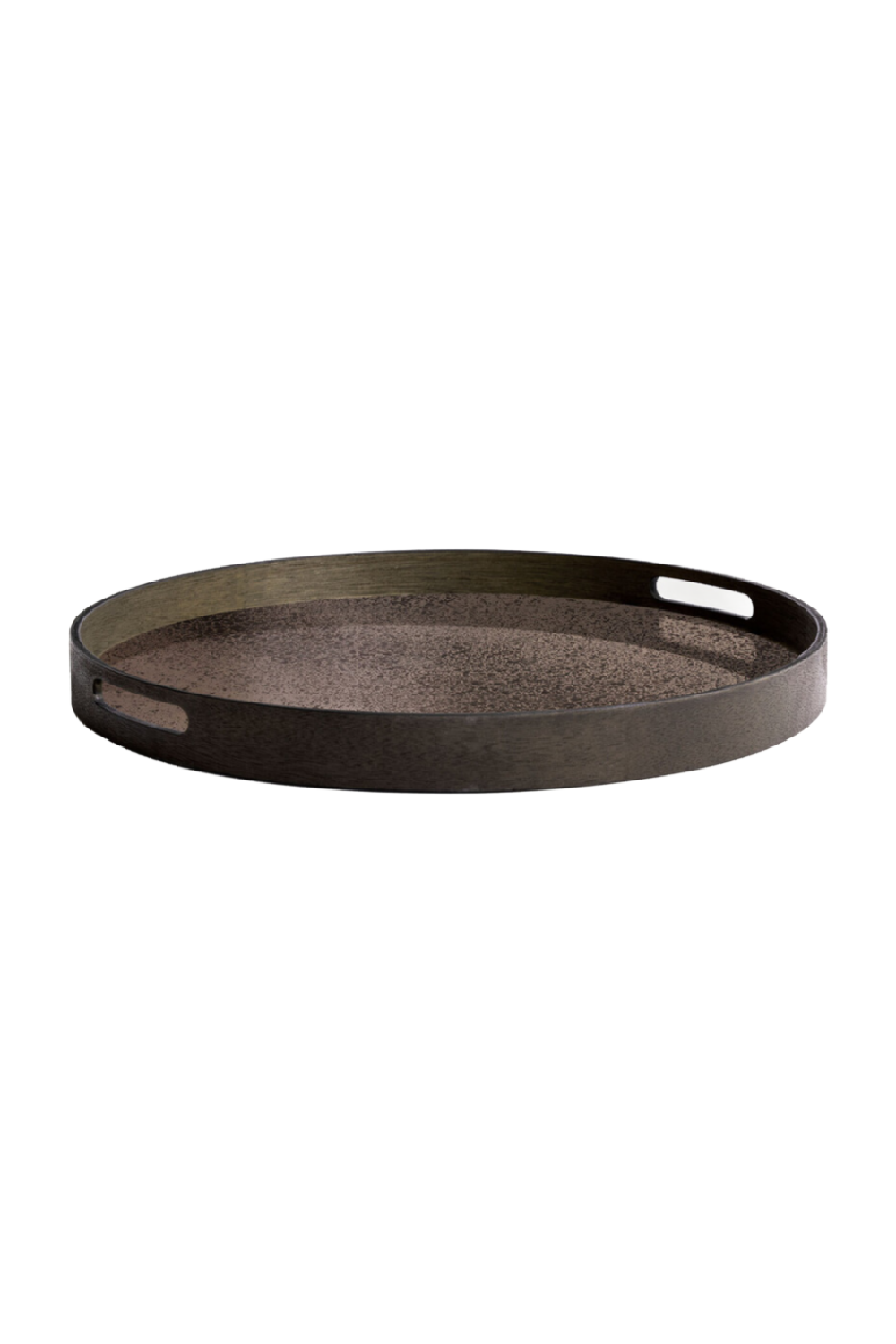   Aged Mirror Round Tray | Oroa.com