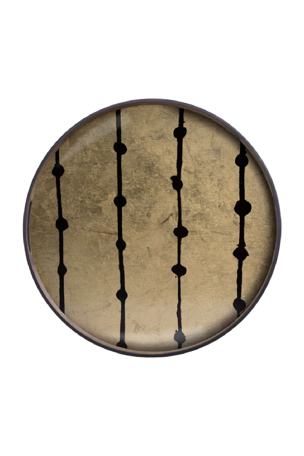  Round Gilded Glass Tray | Oroa.com