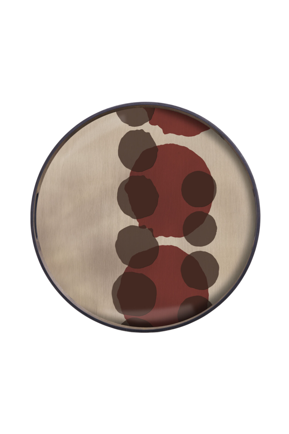   Hand-painted Glass Round Tray | Oroa.com
