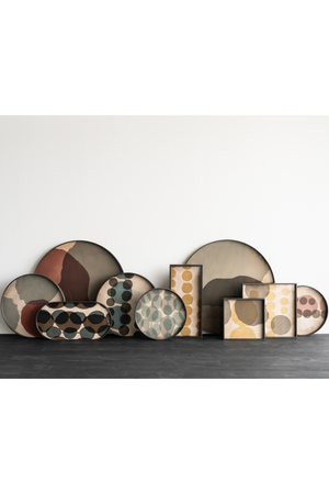   Hand-painted Glass Round Tray | Oroa.com