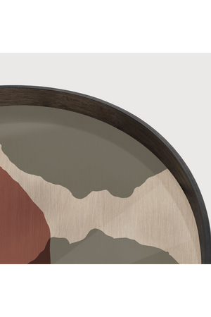   Round Glass Multicolored Tray | Oroa.com