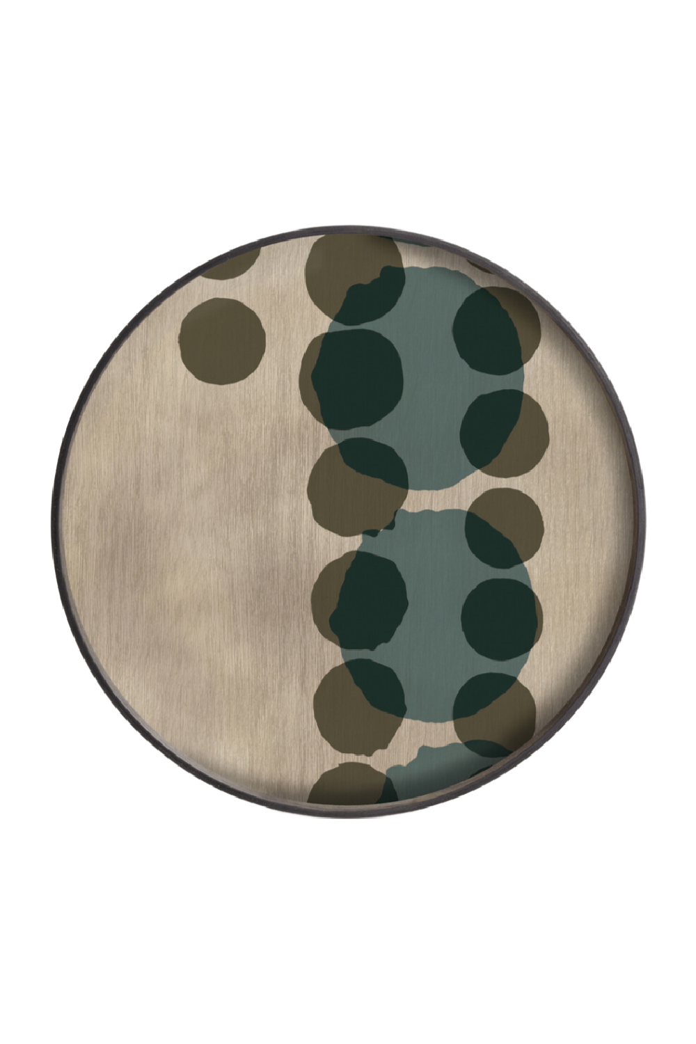   Hand-painted Glass Round Tray | Oroa.com