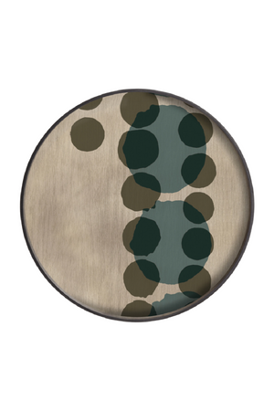   Hand-painted Glass Round Tray | Oroa.com