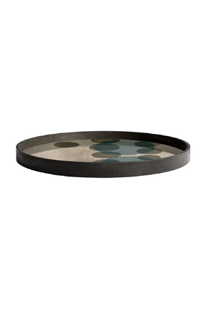   Hand-painted Glass Round Tray | Oroa.com