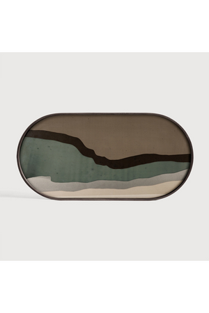   Oval Glass Tray | Oroa.com