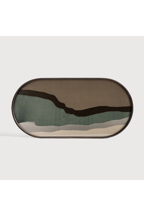   Oval Glass Tray | Oroa.com