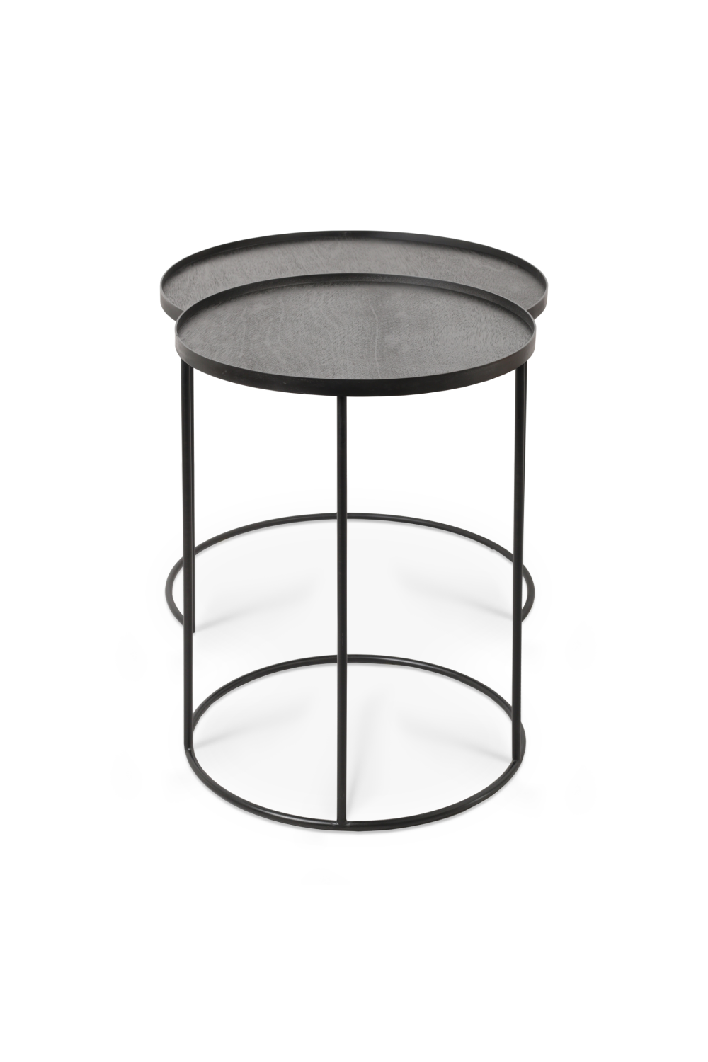   Round Tray Side Table Set (2) | Oroa.com