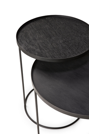   Round Tray Side Table Set (2) | Oroa.com