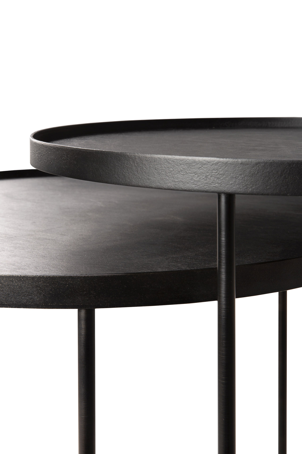  Round Tray Side Table Set (2) | Oroa.com