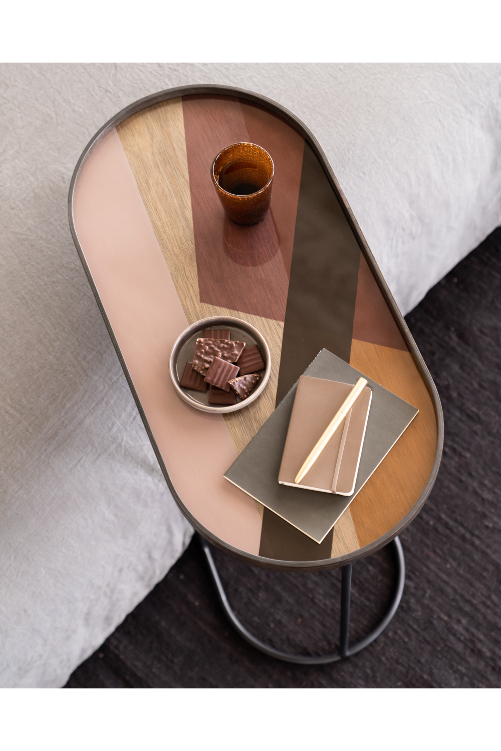   Black Tray Side Table | Oroa.com
