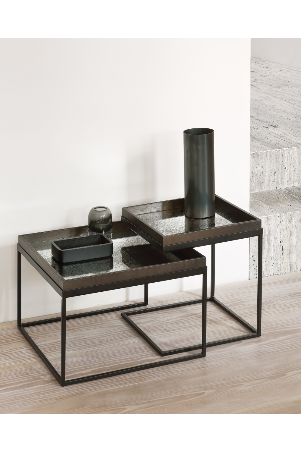   Black Nesting Coffee Tables (2) | Oroa.com