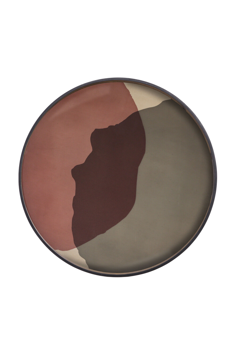   Printed Glass Round Tray | Oroa.com