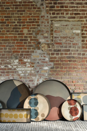   Printed Glass Round Tray | Oroa.com