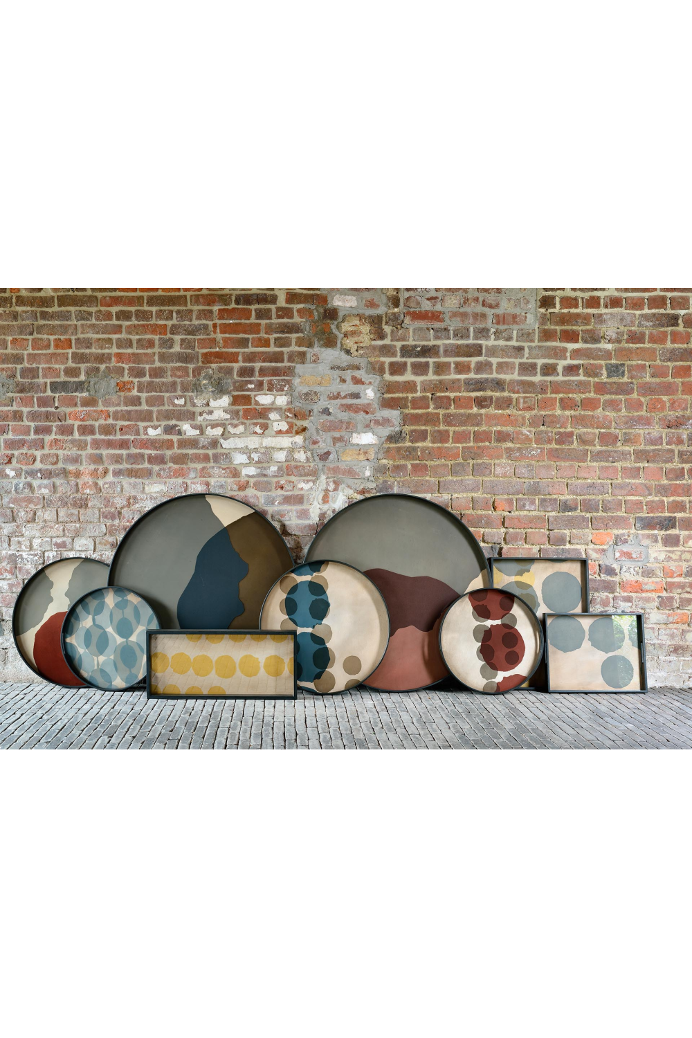   Printed Glass Round Tray | Oroa.com