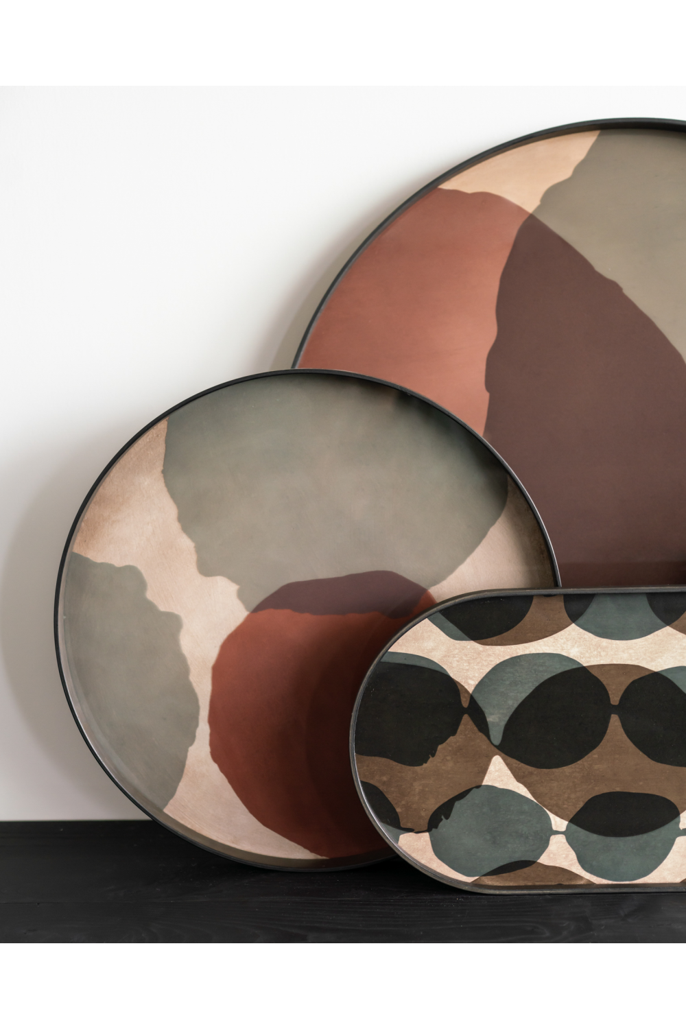   Printed Glass Round Tray | Oroa.com