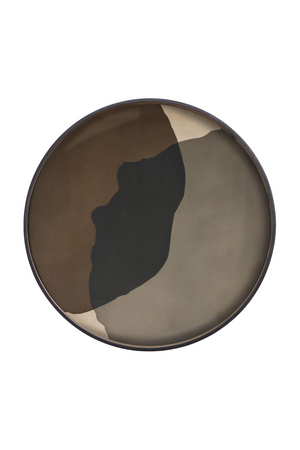   Printed Glass Round Tray | Oroa.com
