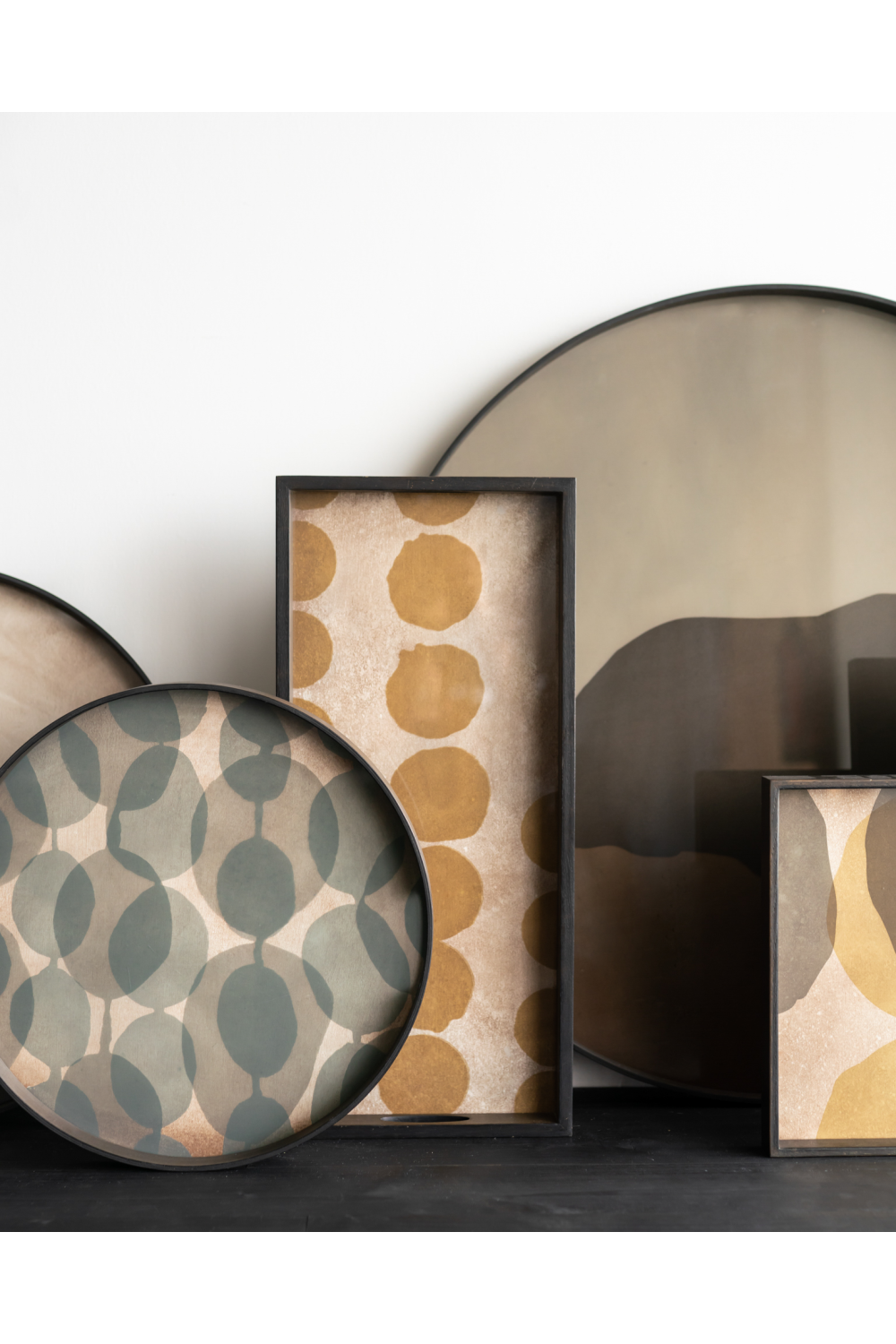   Printed Glass Round Tray | Oroa.com