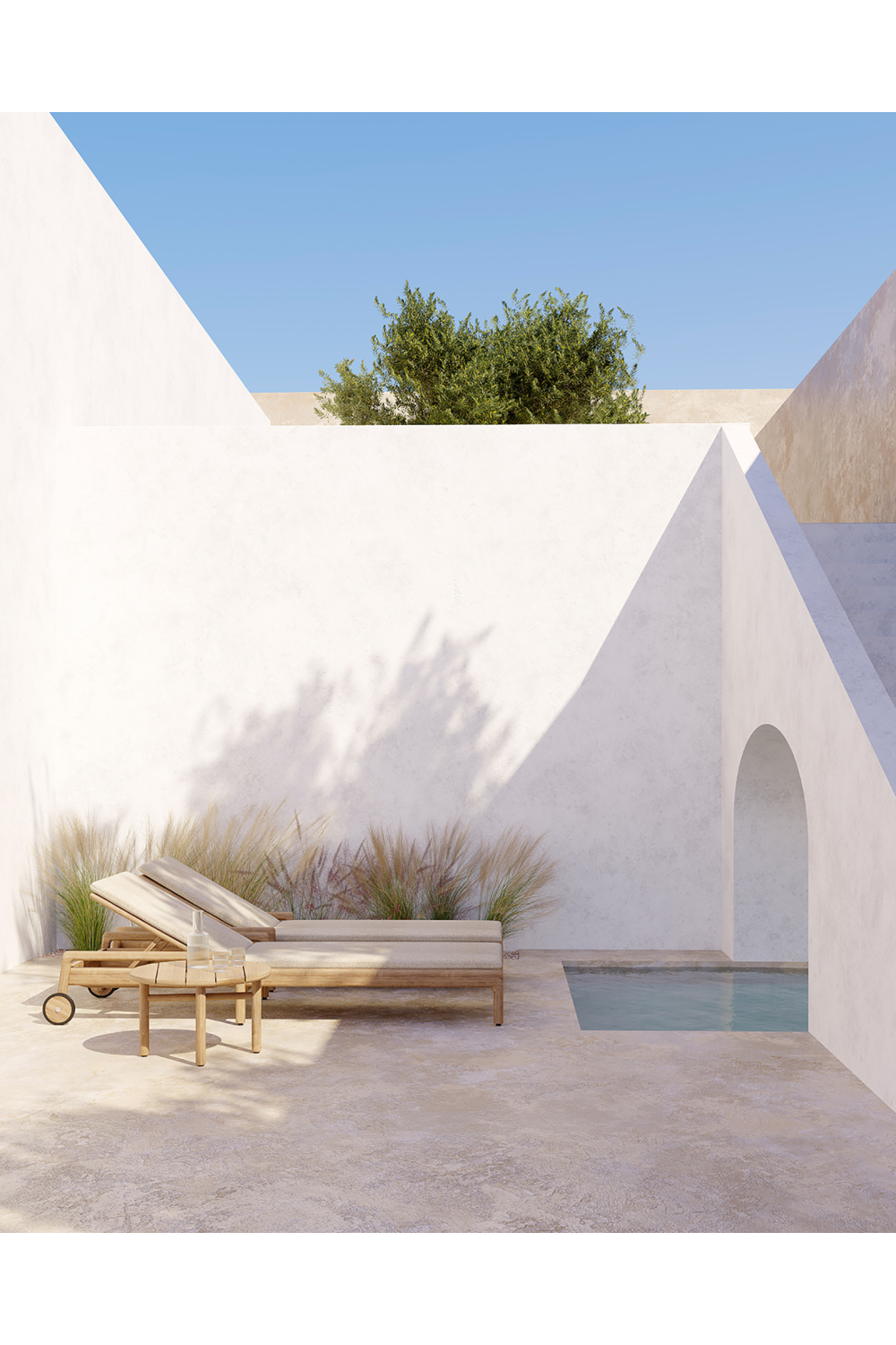   Outdoor Adjustable Lounger Cushion | Oroa.com