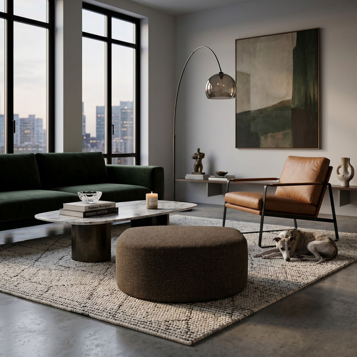   Brown Modular Sofa | Oroa.com