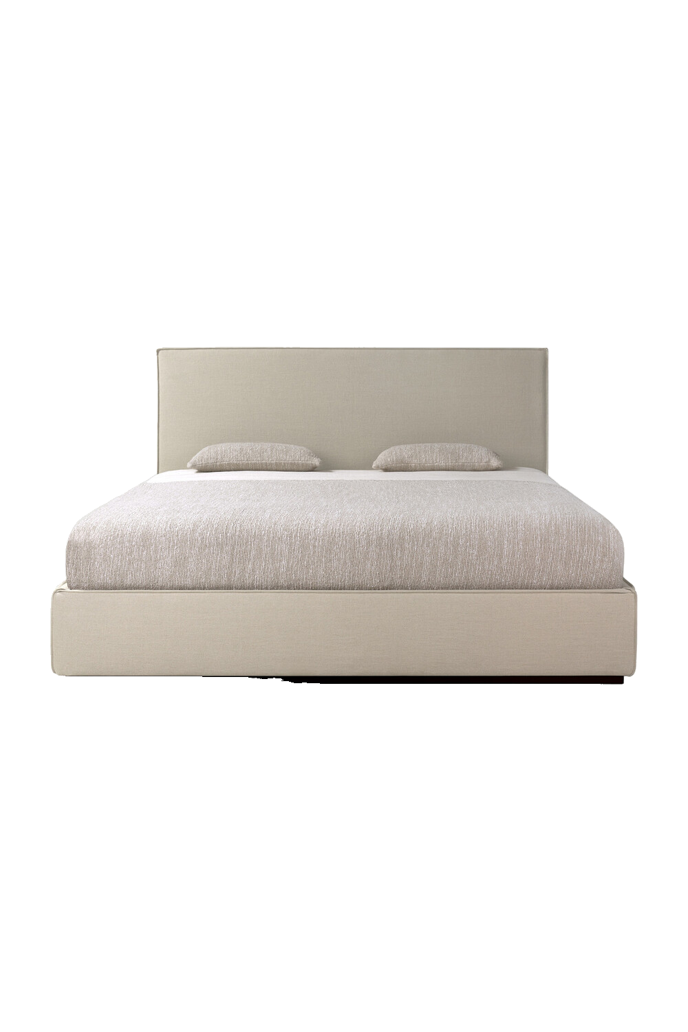   Modern Minimalist Linen Queen Bed | Oroa.com