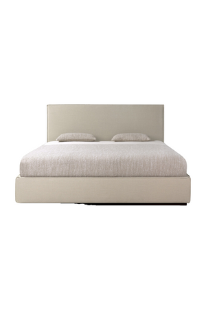   Modern Minimalist Linen Queen Bed | Oroa.com