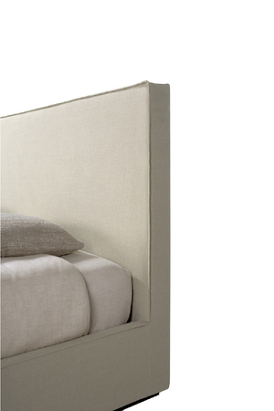   Modern Minimalist Linen Queen Bed | Oroa.com