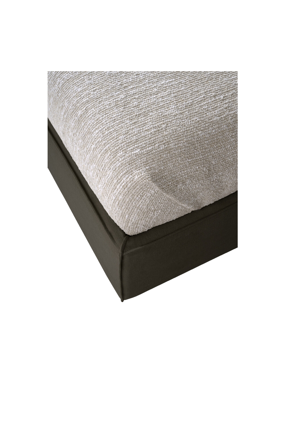  Modern Minimalist Linen Queen Bed | Oroa.com