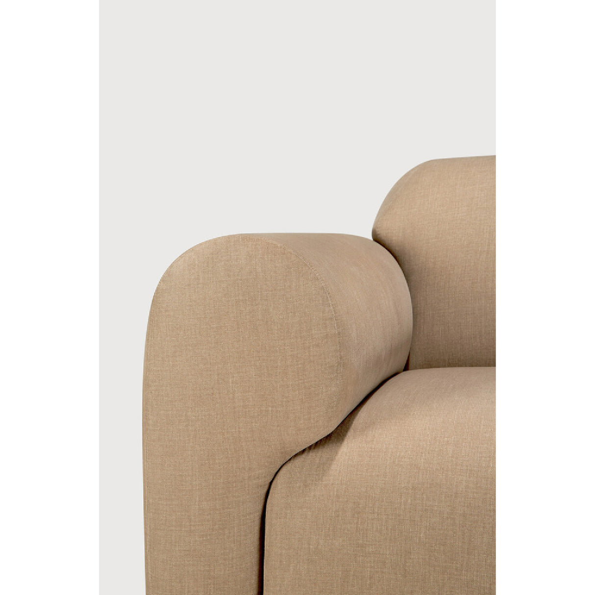   Modern European furniture - End Seater Sofa with Semi-Circle Footstool - www.oroa.com | Oroa.com