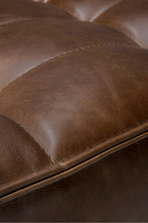   Dark Brown Leather Modular Sofa Set | Oroa.com