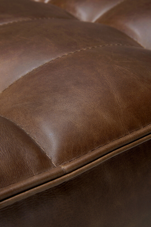   Dark Brown Leather Modular Sofa | Oroa.com