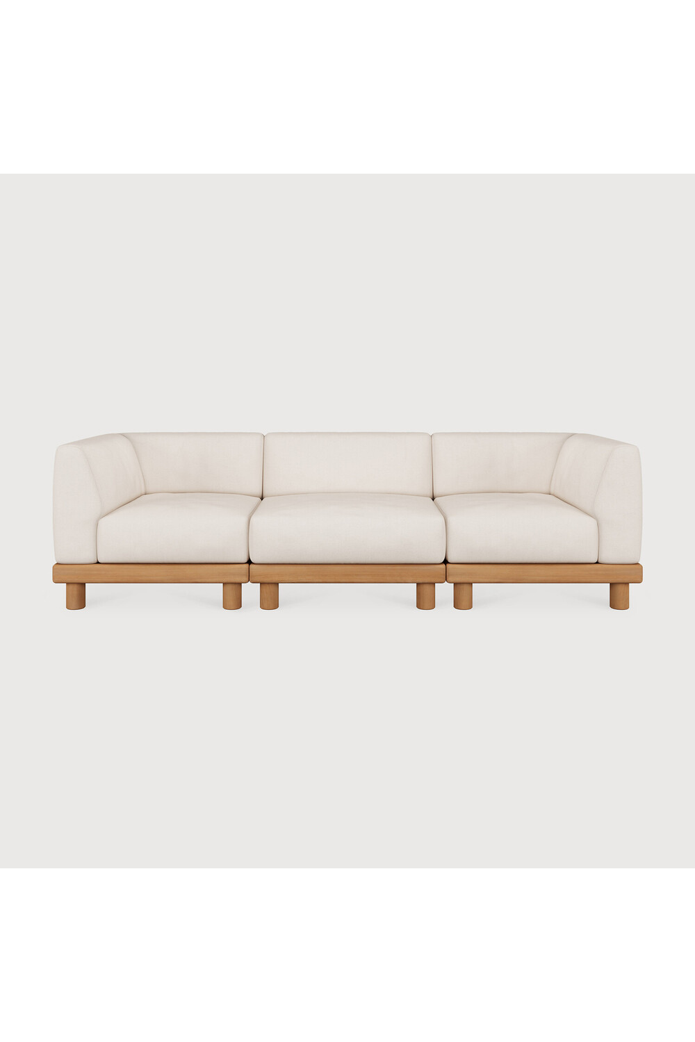  White 3-Seater Outdoor Modular Sofa | Oroa.com