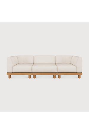   White 3-Seater Outdoor Modular Sofa | Oroa.com
