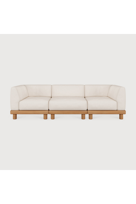   White 3-Seater Outdoor Modular Sofa | Oroa.com