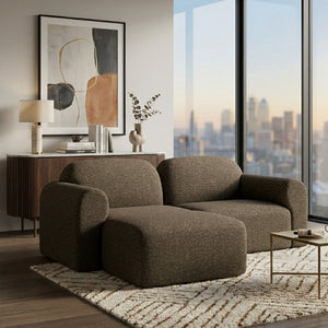   Modern European furniture - End Seater Sofa with Footstool  - www.oroa.com | Oroa.com