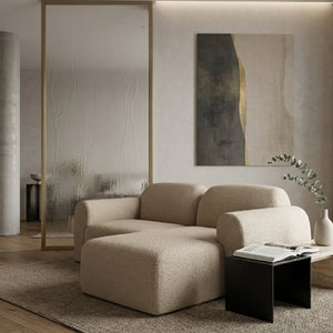   Modern European furniture - End Seater Sofa with Footstool  - www.oroa.com | Oroa.com