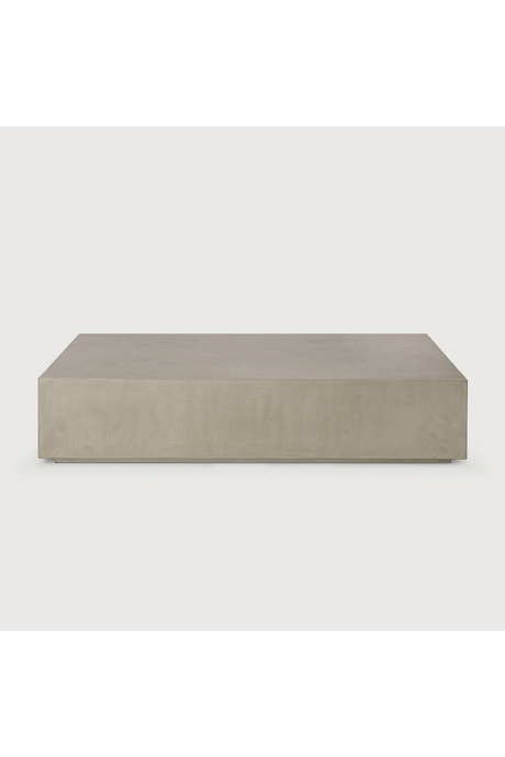   Rectangular Concrete Outdoor Coffee Table | Oroa.com