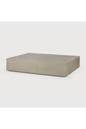   Rectangular Concrete Outdoor Coffee Table | Oroa.com