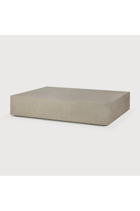   Rectangular Concrete Outdoor Coffee Table | Oroa.com
