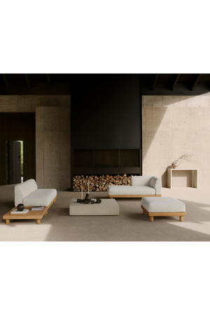   Rectangular Concrete Outdoor Coffee Table | Oroa.com