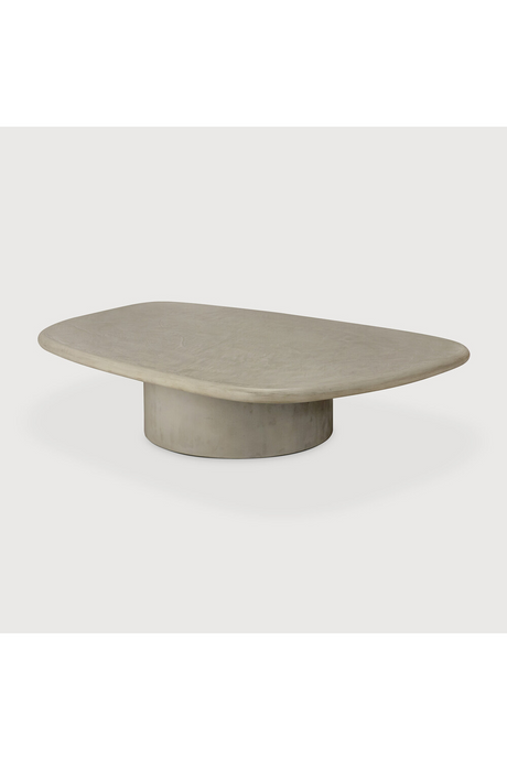   Pebble-Shaped Concrete Outdoor Coffee Table | Oroa.com