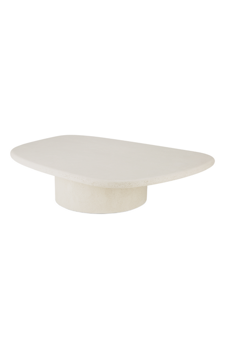   White Pebble-Shaped Coffee Table | Oroa.com