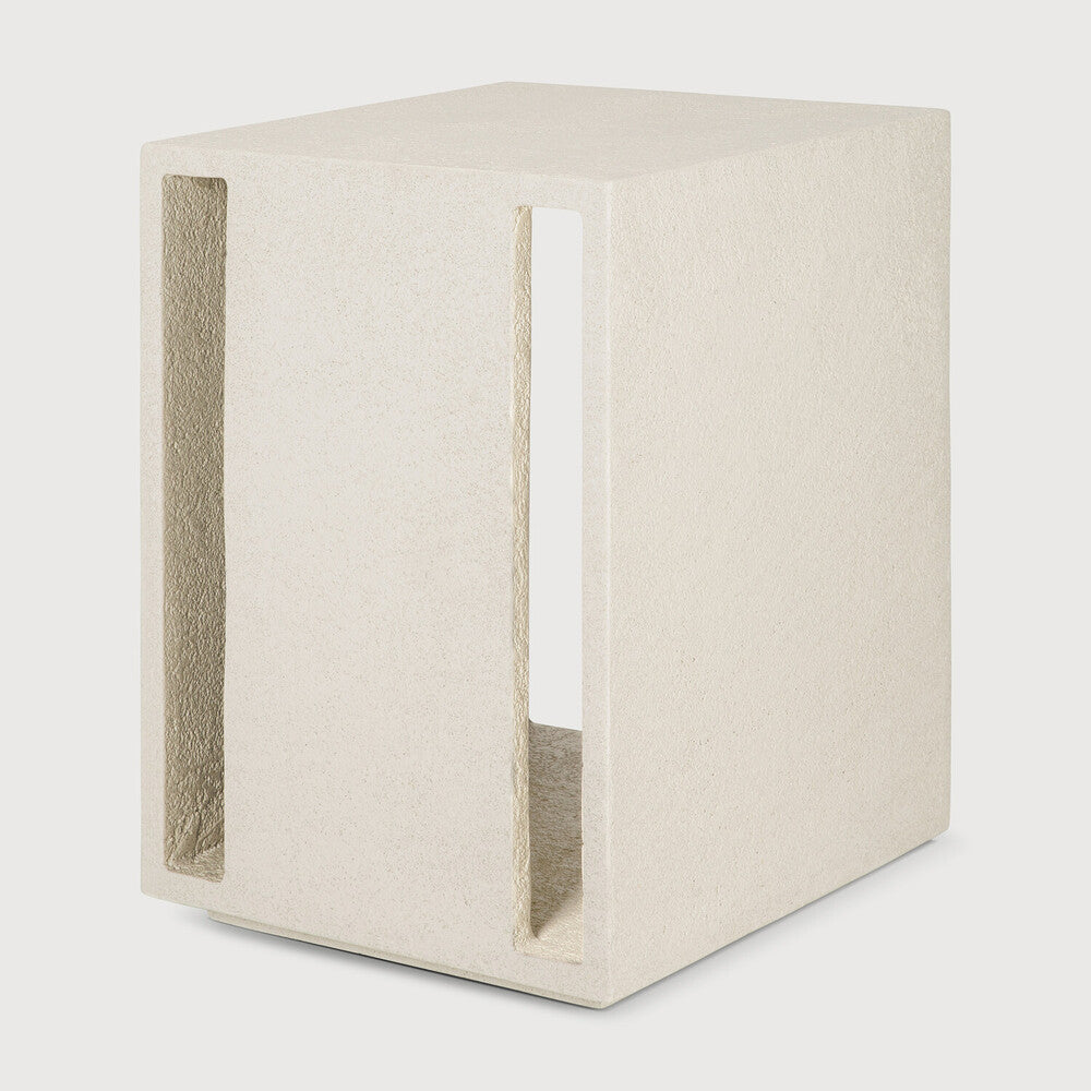   White Microcement Bedside Table | Oroa.com