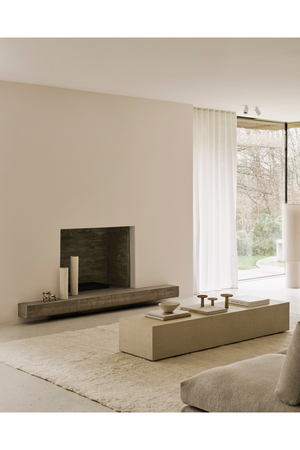   White Cement Floor Shelf | Oroa.com