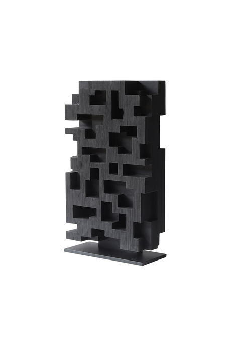   Black Teak Abstract Sculpture | Oroa.com