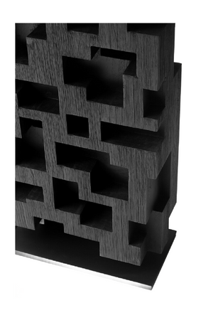   Black Teak Abstract Sculpture | Oroa.com