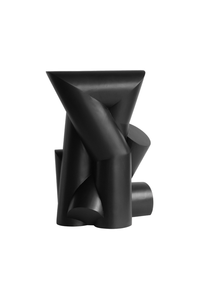 Black Mahogany Modern Sculpture | Ethnicraft Pipe #3| Oroa.com