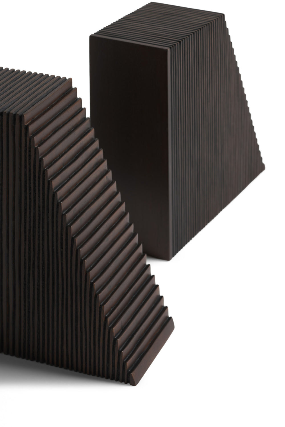   Varnished Mahogany Book Ends (2) | Oroa.com