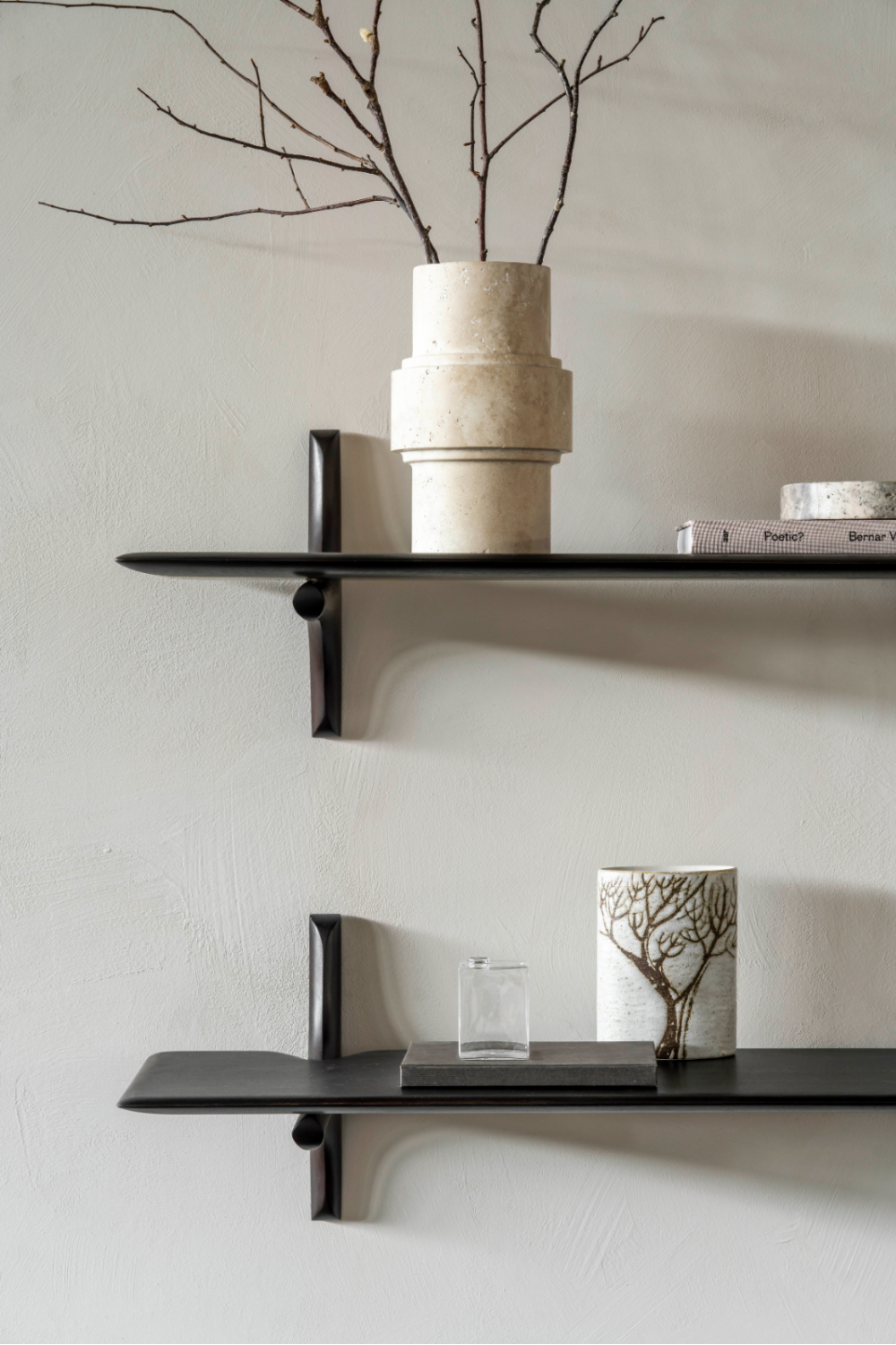   Brown Mahogany Wall Shelf | Oroa.com