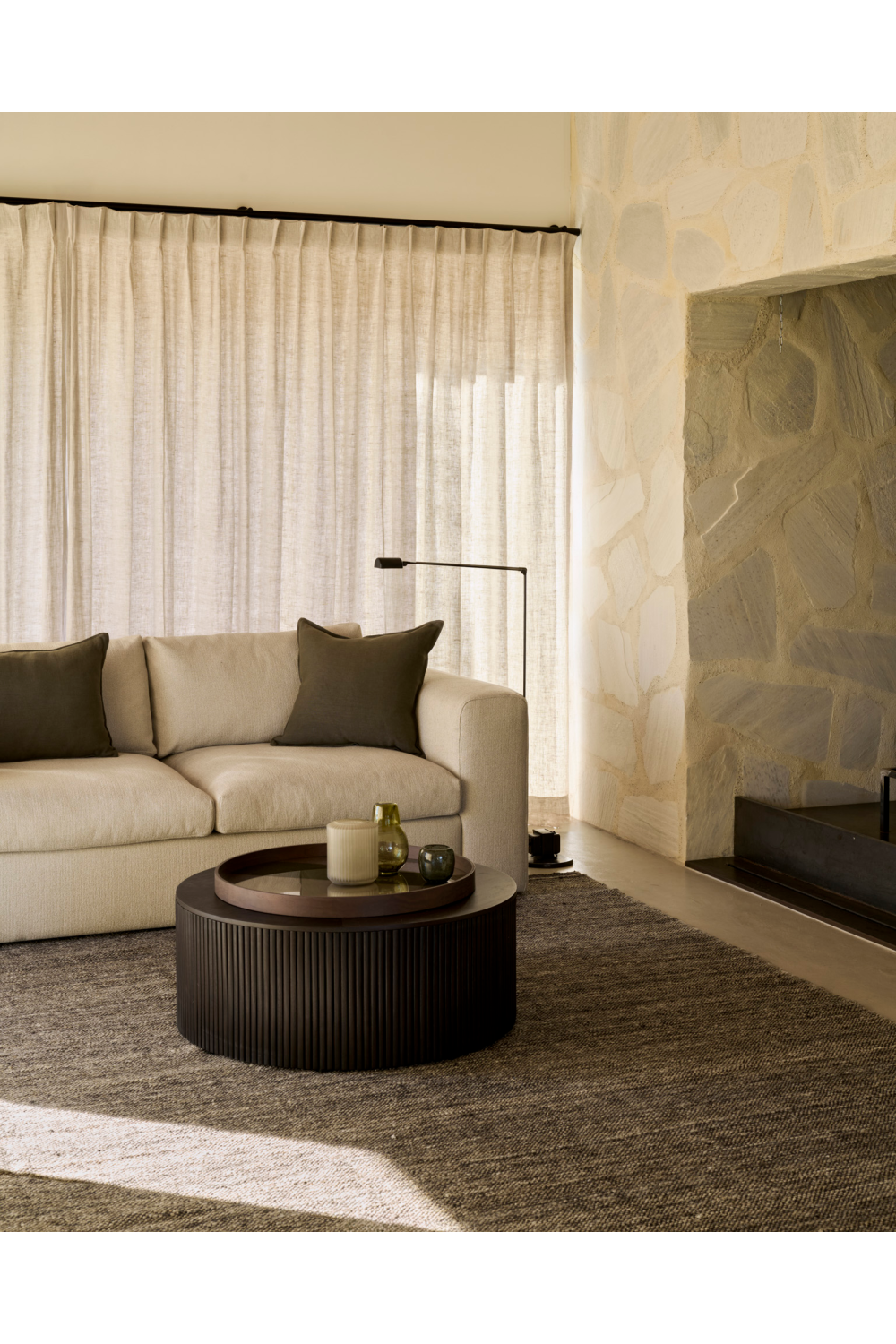   Round Storage Coffee Table | Oroa.com